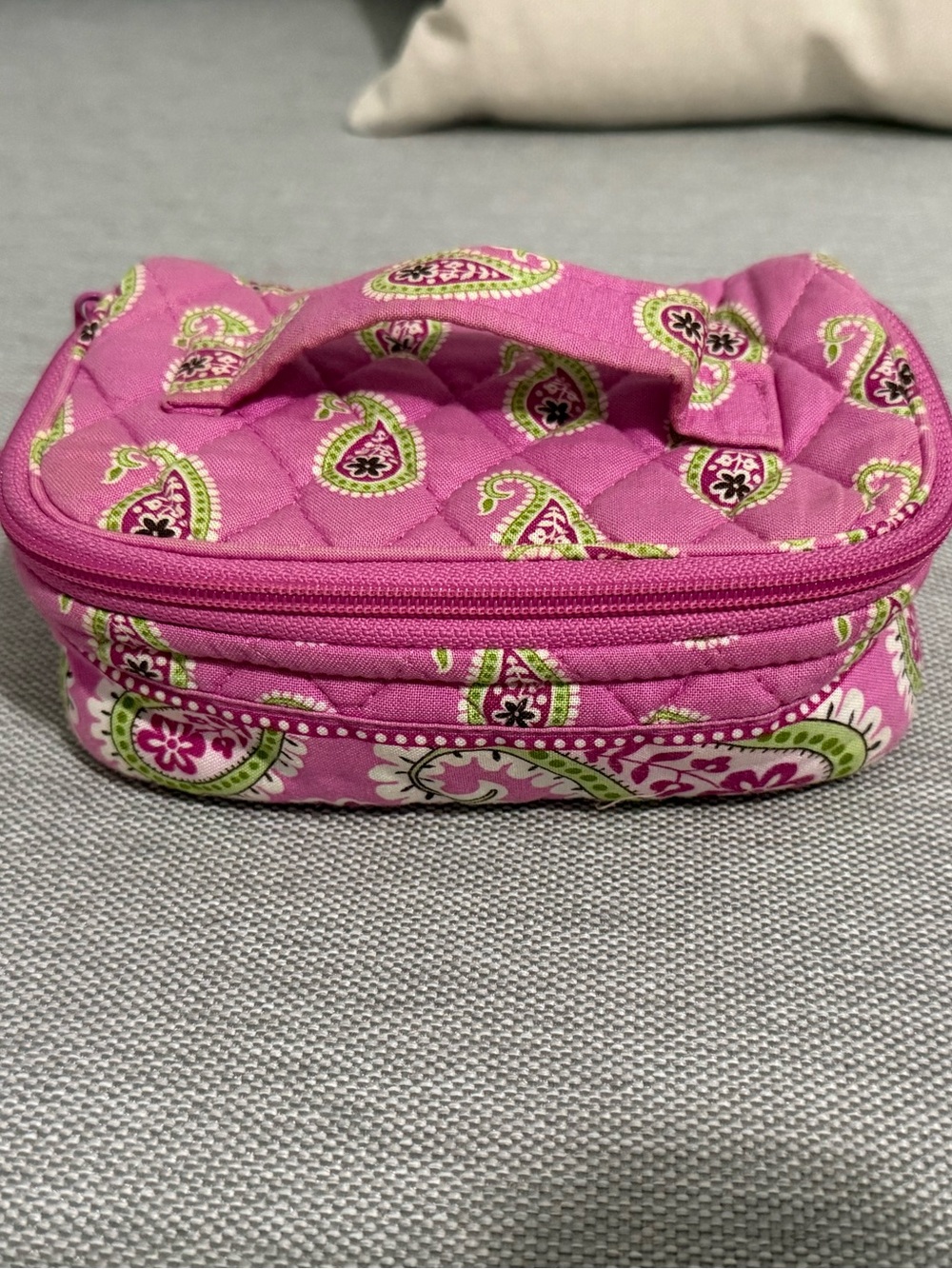 Vera Bradley Quilted Pink Paisley Jewelry Case